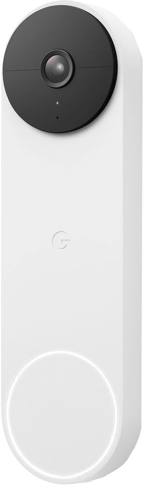 Google Nest Wi-Fi Video Smart Doorbell Camera (Battery Operated) - White (Renewed)