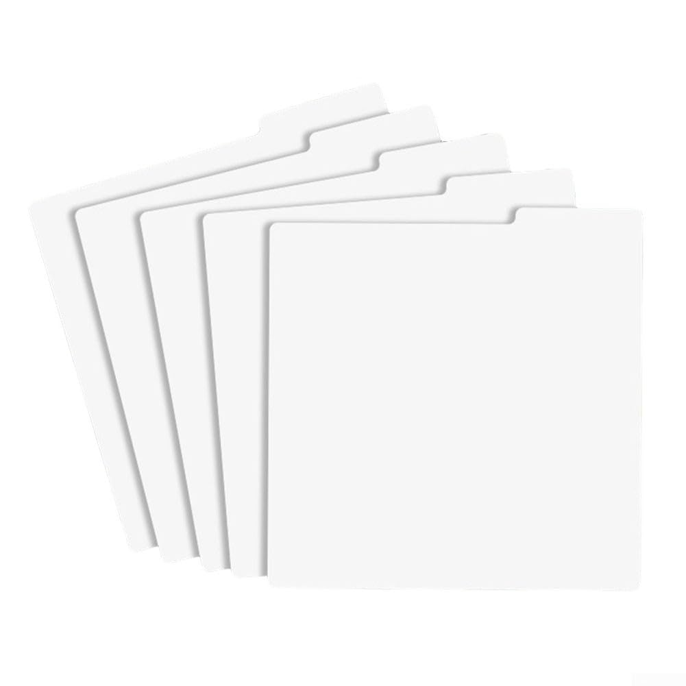 Lot de 5 cartes de classement pour disques vinyles noirs