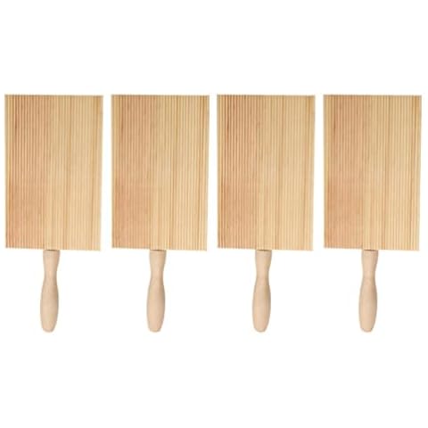Kichvoe 4Pcs Gnocchi Board Set for Rolling Dough, Pasta Board Gnocchi Maker Gnocchi Paddle Pasta Tools for Kitchen Restaurant Cover