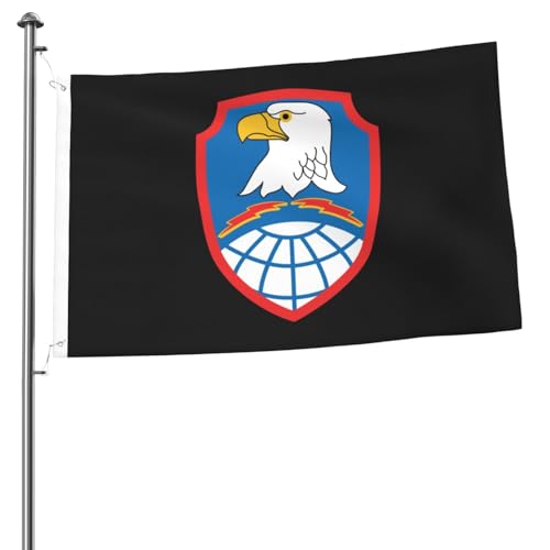 United States Army Space and Missile Defense Command Logo Flag 2x3 Ft Double-Sided Durable Outdoor Banner Home Party Welcome Flag Patio Decor Flag