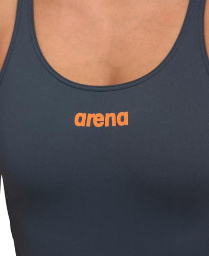 Image of Arena Womens Solid Team Swimsuit Swim Tech Back MaxLife Open Back Bathing Suit Athletic Swimwear