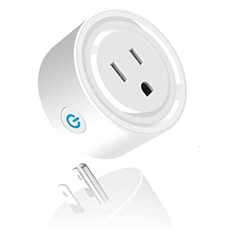 Megulla Smart Plug, Compatible with Alexa, Wi-Fi Accessible Power Outlet, No Hub Needed, Control with App on Phone, Single Socket Cover