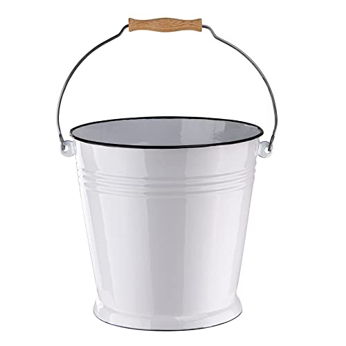 Emaille Wassereimer Blumeneimer Henkeleimer Pflanzeimer Eimer...