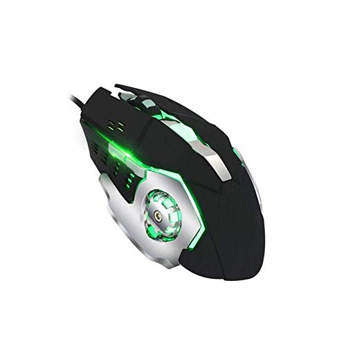 Mopoq Wired Gaming Mouse, Makro Definition, Wired, Spiel-Maus, Einstellbar, Vier Farben, LED-Licht, Dual-Energy-Saving-Modi