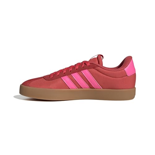 adidas Femme VL Court 3.0 Shoes, Semi Lucid Red/Lucid Pink/Core White, 39 1/3 EU