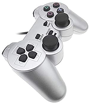 Condition photo showing As Is for playstation 2 wired replacement controller silver by mars devices
