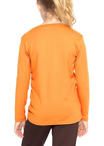 Image of Shirts for Girls Long Sleeve Crew Neck Top, Hoodie or 3 /4 Sleeve Soft Stretch Kids Lightweight Size 2-16