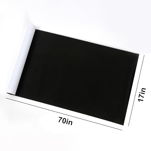 Image of Suede Wrap Self-Adhesive Black Suede Car Interior Wrap 17in x 70in Microfiber Felt Fabric for Dash Headliner Console - Stretchable, Heat-Resistant Car Console Fabric for Auto Interior Makeover