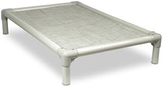 Kuranda Elevated Outdoor Bed - Almond PVC - Sunsure Textilene Fabric (Small - 30