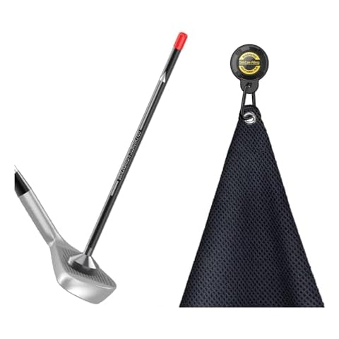 SisterAling Golf Magnetic Alignment Rods Golf Towel Magnetic Clip Set Cover