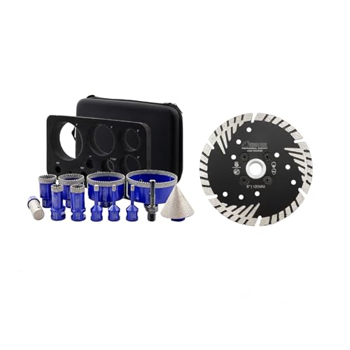 Kit de brocas diamantadas para porcelana y mármol miniatura 1
