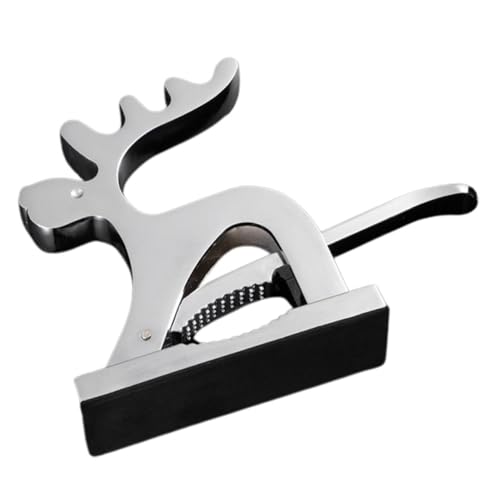 Housoutil 鹿の形 クルミ割り器 製 ナッツオープナー 家用 実用的な殻開けツール 滑り止め設計 収納便利 クルミやナッツの開封に適した耐久性のあるナットクラッカー