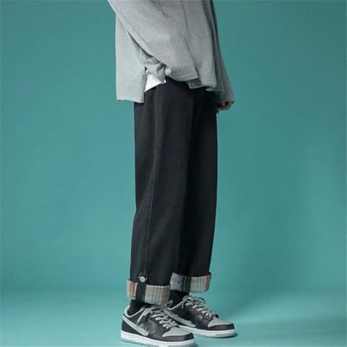 Men Jeans Trousers Harajuku Wide Leg Cowboy Pants3