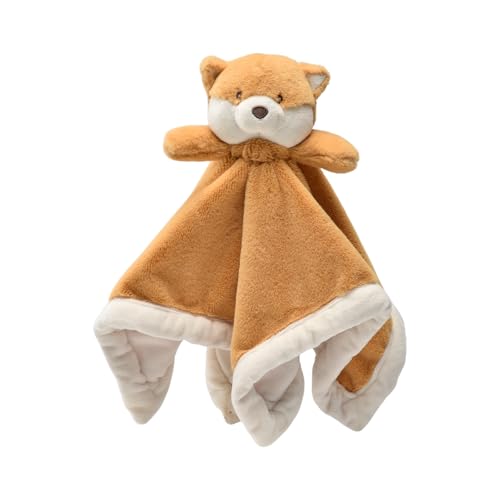 Image of Baby Fox Security Blanket, Soft Loveys for Babies | Lovey for Newborn Boys and Girls, Gender Neutral Security Blanket with Fox Stuffed Animal, Baby Snuggle Toy