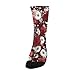 susiyo Whimsical Soft Rose Daisy Print Hiking Socks Boy Girls - Cushioned Crew Socks for Kids Soft, Breathable & Seamless Toe for All-Day Comfort