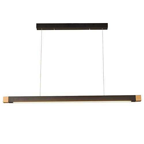 Suspension LED en bois luminaire suspendu idéal pour les repas autour de l'îlot de cuisine