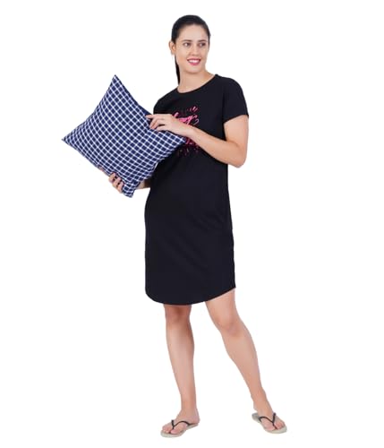 Image of Women's Cotton Knee Length Night Gown