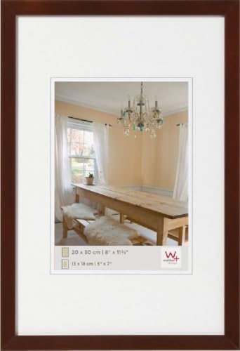 walther design Cornice Noce 50 x 70 cm Peppers Cornice in Legno BP070N