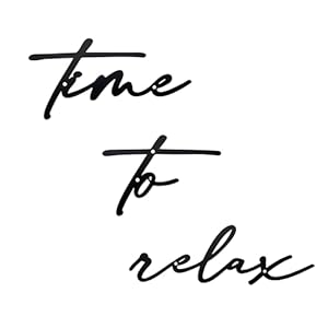 Ajqiomh Time to Relax Sign Metal Wa...