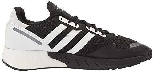 Image of adidas Originals Men's Zx 1k Boost Sneaker, Black /White /Black Silver Metallic, 13
