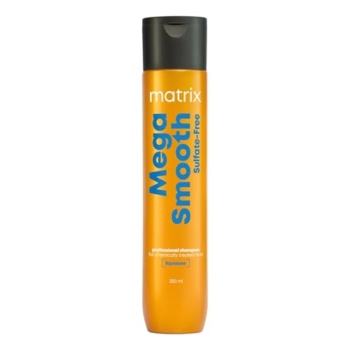 Image of Matrix Mega Smooth Sulfate-free Shampoo with Squalene and Bonding Blend for Gentle Cleansing and Bond Repair| Smoothens Hair | Safe for Chemically Treated Hair 200ml