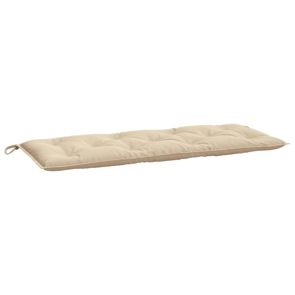 vidaXL Comfortable Outdoor Garden Bench Cushion, Beige, 47.2