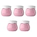 Produktbild SOLUSTRE 5 Stück Make-Up Creme Glas Behälter Kunststoff Kosmetik Gläser Behälter Creme Flaschen Gläser für Die Heimreise (Rosa)