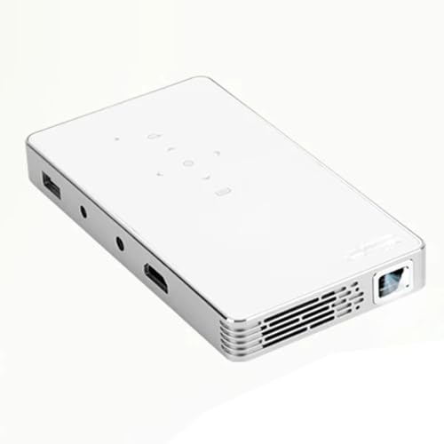 QUYNAGER QUYNAGER MINI Proiettore Batteria 5000mAH Videoproiettore Cinema Teatro portatile Android IOS Telefono 1080P 4K Video (D)