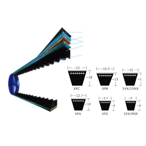 Correa en V XPA1007 para compresor de aire kit de repuesto compatible con modelo XPA1307 6