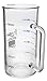 hBARSCI Industrial Beaker Mug, 500ml - Extra Heavy Duty 3.3 Borosilicate Glass - Tall Form, with Spout - Double Sided, Printed Graduations in Cups, Ounces & Milliliters