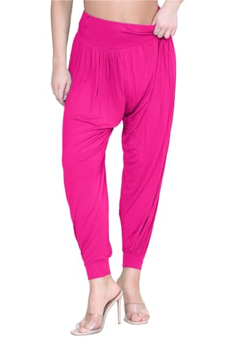 Leggings holgados con puños estilo Ali Baba de longitud completa color cereza XL