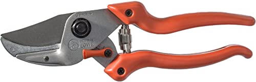 Original LÖWE 8 Amboss-Schere 8.104 mit Bypass Geometrie - scharfe handliche Gartenschere mit Standard-Griff und auswechselbarer Stahl-Klinge für Schneidarbeiten im Forst Obstbau Garten Weinbau