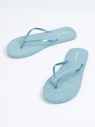 Image of Women Textured Flip Flops, Pink 36