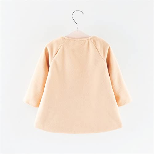 Toddler Baby Girls Cloak Coat Fleece Long Sleeve Button Jacket Fall Winter Warm Double Breasted Outerwear2