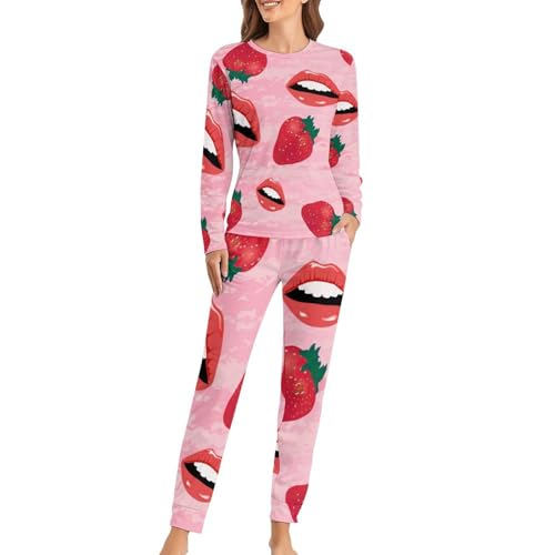 Pyjama femme manches longues fluide contre le froid nocturne