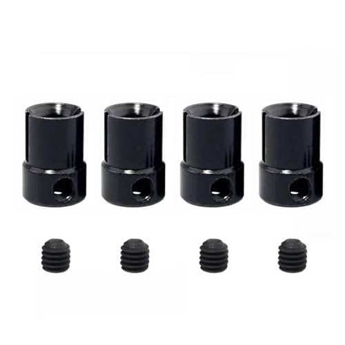 RC修理部品 For HSP For Volcano Epx Pro Tsunami For Nitro 1/10用 4個入り ユニバーサルジョイントドライブカップB 02016部品交換用(Black)
