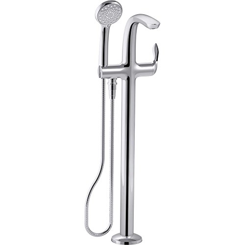 KOHLER Bathtub Faucet by, Freestanding Tub Filler, Refinia Collection, Polished Chrome, K-T97334-4-CP