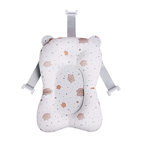 KinderALL Coussin de soutien pour bébé - Siège de bain pour bébé de 0 à 6 mois - Blanc - Taille unique