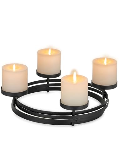 Romadedi Adventskranz Modern Rund Metall: Adventskranz Gestell Matt...