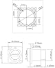 5 Unidades Acoplador de Montaje en Panel Tipo D HDMI 2.0, Hembra a Hembra, Adaptador de Paso, Soporta 4K@60Hz 3D HDR con Tapa Protectora, Extensión de Pared, Ideal para Instalaciones AV Personalizadas 6