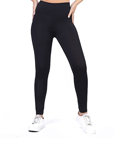 Calça Legging Flanelada Termica Goodbest Suplex Forrada Cintura Alta Feminina