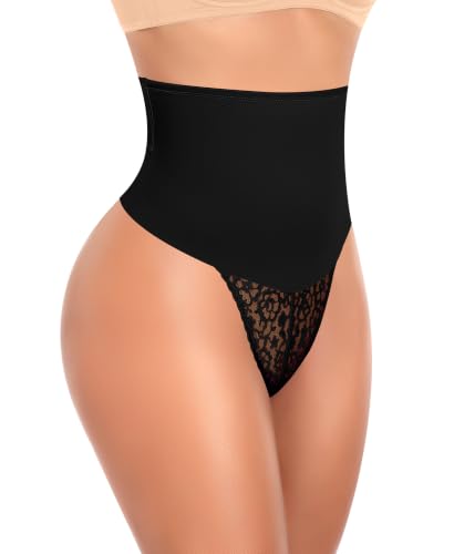 Image of Werena Thong Shapewear for Women Mid High Waisted Shaper Panties Girdle
