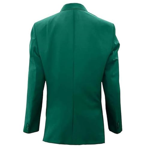 Men's Lightweight Green Blazer Golf Cotton Coat - Adult Sports Green Coat2