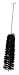 Forney 70487 Tube Brush, Nylon with Wire Loop Handle, 15-1/2-Inch-by-1-1/4-Inch