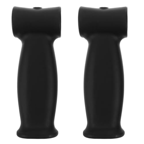 SOIMISS Mango para Muleta para Desmontable, Material Plástico Negro, Tamaño 13.20x4.70x3.20cm, Adecuado para Uso Diario al Aire Libre y Personas Discapacidad