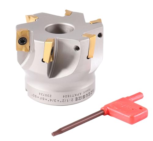 Accusize 90 Deg Square Shoulder Indexable Face Mill, 2-1/2 in