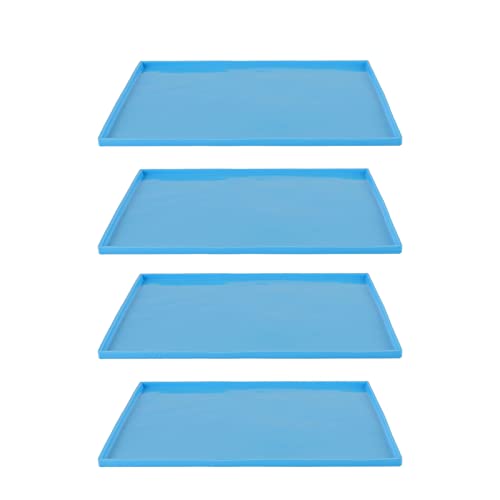 4 Feuilles de Déshydrateur en Silicone avec Bord Revêtement de Plateau en Silicone Antiadhésif pour Déshydrateur Excalibur Tapis de Déshydrateur...