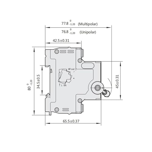 Disjoncteur miniature NXB-63 évite les pannes et coupures de courant 4P
