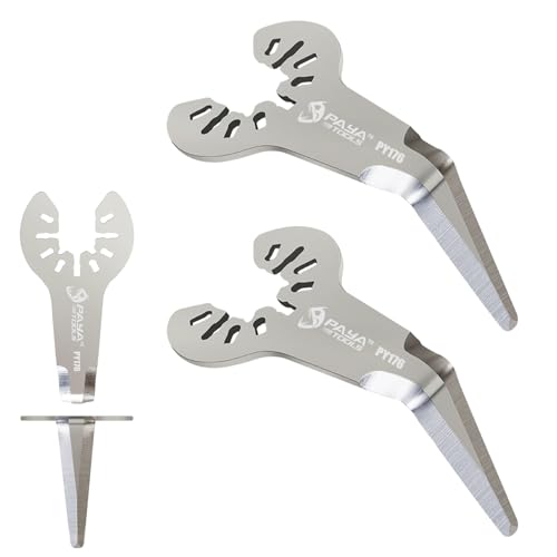 PAYA TOOLS Pneumatic Air Windshield Knife Air Windshield Remover Sealant Cutter Blade for Auto Glass Glue Window Seal Cutter Car Windshield Windscreen Removal Tool (2-Pack)