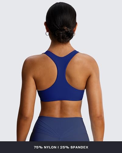 Image of Aoxjox Define Sculpt Racerback Sports Bra | women's workout fitness yoga crop tank, breathable fabric, 4-way stretch, moisture-wicking, gym essential